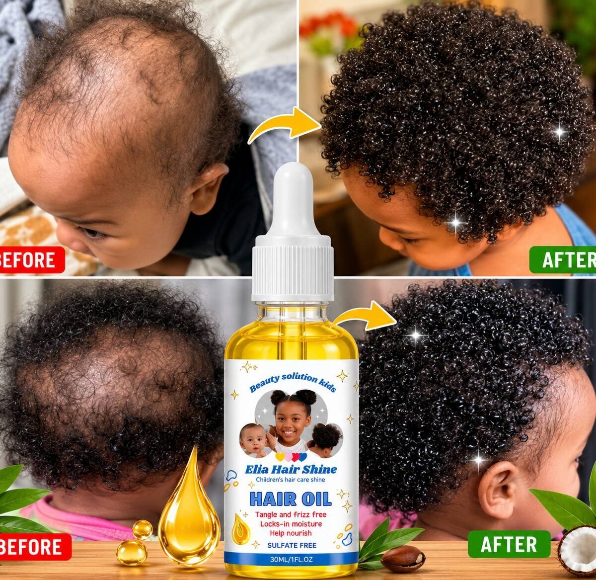 Baby Hair Oil with Papaya Extract